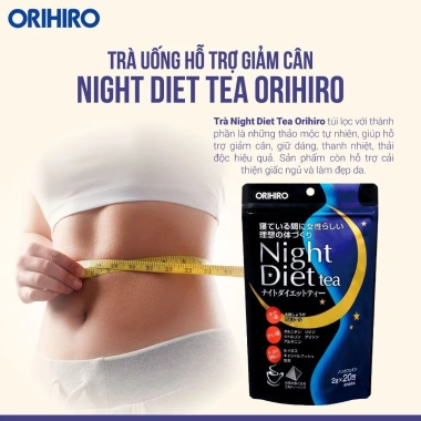 Trà Thảo Mộc Giảm Cân ORIHIRO Night Diet Nhật Bản Thanh Nhiệt Giải Độc 20 Túi 188k