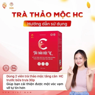 Trà Thảo Mộc HC Tăng Cân MERRY STORE - Giá 470k, Tăng 2-3kg 15 ngày, Tặng 7