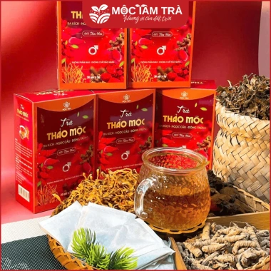 Trà Thảo Mộc Nam Giới Hộp 30 Gói - Hỗ Trợ Sinh Lực Giá Ưu Đãi 45.000 VND