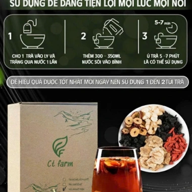 Trà Thảo Mộc Nhân Sâm Lục Vị - Bổ Thận, Tráng Dương, Tăng Cường Sinh Lý Nam Giới - Set 30 Gói - Giá 228.999đ 2