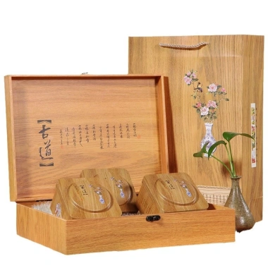 Trà Thiết Quan Âm 500g Hộp Gỗ Sang Trọng 6 Set Quà Tặng + Túi Xách - Giá 330.000đ