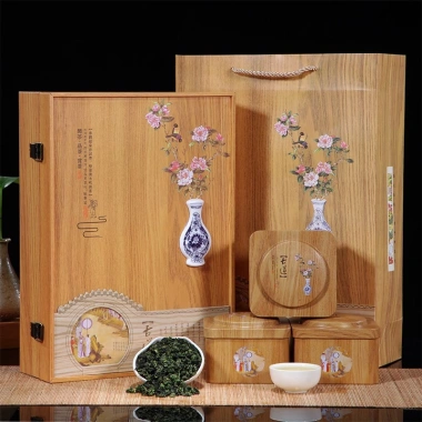 Trà Thiết Quan Âm 500g Hộp Gỗ Sang Trọng 6 Set Quà Tặng + Túi Xách - Giá 330.000đ