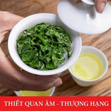 Trà Thiết Quan Âm Thượng 450g hộp gỗ - Set 6 hộp (11 gói/hộp) giảm còn 649.000₫