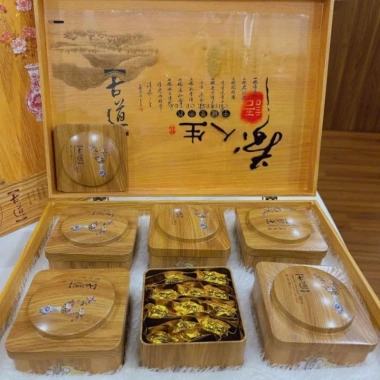 Trà Thiết Quan Âm Thượng 450g hộp gỗ - Set 6 hộp (11 gói/hộp) giảm còn 649.000₫