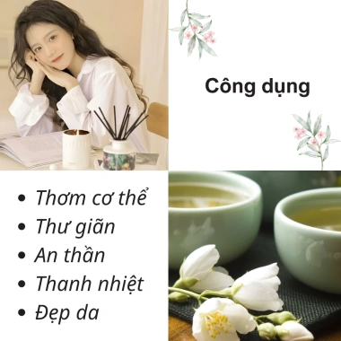 Trà thơm Dogiafarm không cần nước hoa, thải độc, nhài nụ, hoa nhài, bạch phục linh, trần bì 59.999đ 3