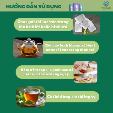Trà tía tô Minh Huyền Foods 60g hộp/túi - Giảm 23% - Thảo dược tự nhiên hỗ trợ giảm cân, đề kháng 6
