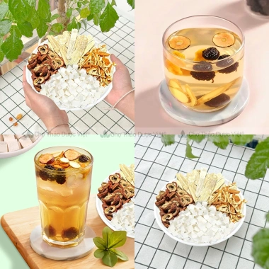 Trà tiêu ẩm Mix 4 vị bạch linh, trần bì, hoàng kỳ, sơn tra - Dưỡng tỳ vị, giảm giá 140k (giá gốc 173.6k) 6
