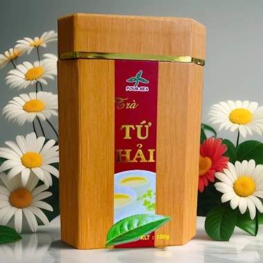 Trà Tứ Hải Ô Long Cao Cấp 100g Hộp Giấy Giả Gỗ - Quà Tết Biếu Trà 145.000₫