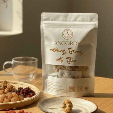 Trà Tứ Vị Ancordy – Đông Trùng Hạ Thảo, Táo Đỏ Kỷ Tử Long Nhãn – Gói Thảo Mộc 71.400đ 10