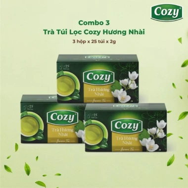 Trà Túi Lọc Cozy Hương Sen Lài 25 Gói 2g - Thơm Ngon, Giá 39.900₫