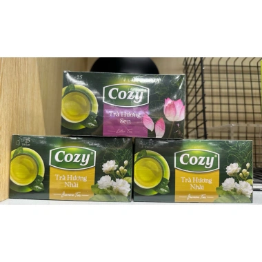 Trà Túi Lọc Cozy Hương Sen Lài 25 Gói 2g - Thơm Ngon, Giá 39.900₫ 6 Trà Túi Lọc Cozy Hương Sen Lài 25 Gói 2g - Thơm Ngon, Giá 39.900₫ 6