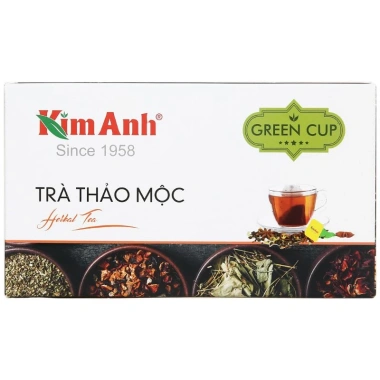 Trà túi lọc thảo mộc Kim Anh Green Cup - Hương vị thiên nhiên, giảm giá 47.000 VND