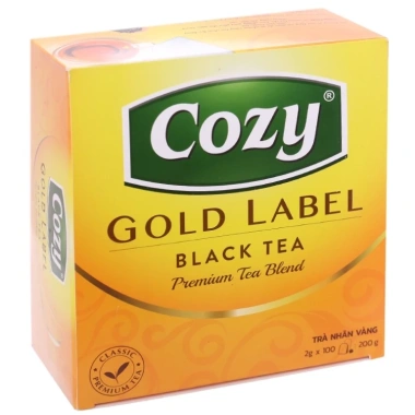 Trà Vàng Cozy Gold Label - Hộp 100 Túi Lọc Thơm Ngon Giá Ưu Đãi 127.000₫