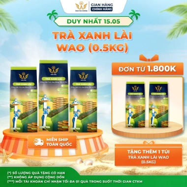 Trà Xanh Lài WAO 0,5kg - Pha Trà Ngon, Hương Lài 100% Tự Nhiên, Giá 115.000 VND