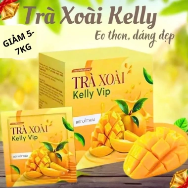 Trà xoài giảm cân Kelly Detox mẫu mới 12g/h kèm vitamin - Giá 116.000 VND