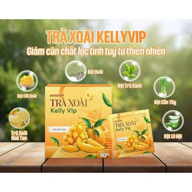 Trà Xoài Kelly Vip 15 gói Giảm cân giữ dáng đẹp da giá ưu đãi 284.999₫ 4