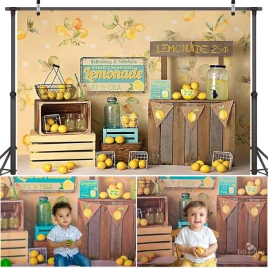 Trái Cây Chanh Nền Photocall Sinh Nhật Sơ Sinh Gỗ Trắng Giá ưu đãi 125.400₫ 7