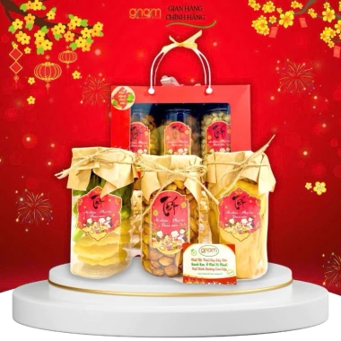 Trái Cây Sấy Dẻo Mix Ô Mai Xí Muội - Hộp Quà Tết Cao Cấp, Giá ưu đãi 189k 5