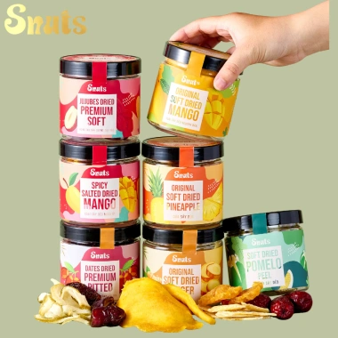 Trái Cây Sấy Dẻo Táo đỏ, Gừng, Dứa, Vỏ bưởi, Xoài, Chà Là - 50.000 VND Snuts VN 2