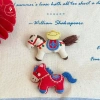 Trâm Cài Áo Cổ Pin Phong Cách Pony Cung Hoàng Đạo - Vải Mềm AACAR 2