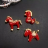 Trâm cài áo ngựa đỏ thổ cẩm tinh tế - Hoàng đạo, quà tặng năm mới 53.240₫ 7