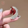 Trâm cài áo ngựa đỏ thổ cẩm tinh tế - Hoàng đạo, quà tặng năm mới 53.240₫ 10