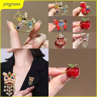 Trâm Cài Động Vật Hình Ngựa & Sư Tử Đa Năng - Quà Tặng Năm Mới 49.628₫