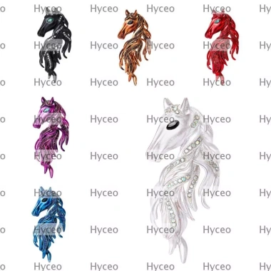 Trâm cài ngựa HYCORE đính pha lê Gothic cổ điển - Giá ưu đãi 70.400 VND
