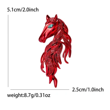 Trâm cài ngựa HYCORE đính pha lê Gothic cổ điển - Giá ưu đãi 70.400 VND