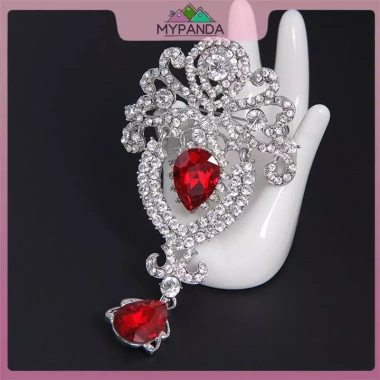 Trâm cài tóc cô dâu thổ cẩm MYPANDA - Đá pha lê kim cương giả lớn, chỉ 53.900₫ 6 Trâm cài tóc cô dâu thổ cẩm MYPANDA - Đá pha lê kim cương giả lớn, chỉ 53.900₫ 6