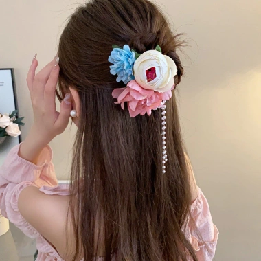 Trâm Cài Tóc Nữ Hình Chữ U Rủ Tân Trung Quốc Quốc Triệu Cao Cấp Đa Năng Búi Tóc