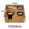 Trạm dừng Espresso gỗ Đế tiêu chuẩn portafilter cà phê giảm giá 19% chỉ 113.300 5