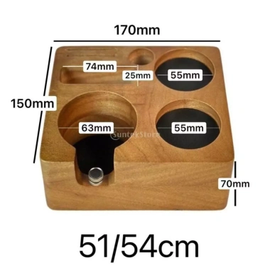Trạm dừng Espresso gỗ Đế tiêu chuẩn portafilter cà phê giảm giá 19% chỉ 113.300