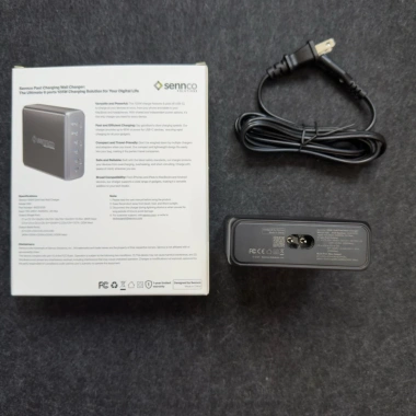 Trạm Sạc Để Bàn 6 Cổng Sennco 105W - Sạc Điện Thoại, Laptop, Máy Tính Giá 450k 2