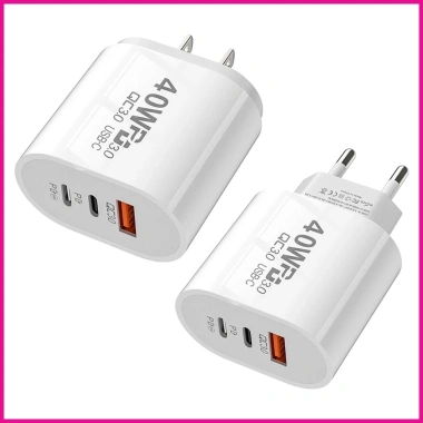 Trạm Sạc Nhanh 40W USB PD Cho Laptop và Điện Thoại - Giá Ưu Đãi 39.500 VND