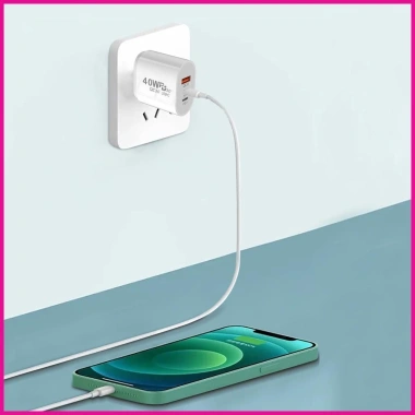 Trạm Sạc Nhanh 40W USB PD Cho Laptop và Điện Thoại - Giá Ưu Đãi 39.500 VND