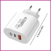 Trạm Sạc Nhanh 40W USB PD Cho Laptop và Điện Thoại - Giá Ưu Đãi 39.500 VND 8