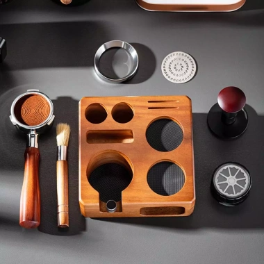 Trạm Tamping Espresso 58mm Gỗ Điều Chỉnh Portafilter - Chân Đế Đa Năng cho Nhà Hàng, Quán Cà Phê - Giá ưu đãi 171.785₫