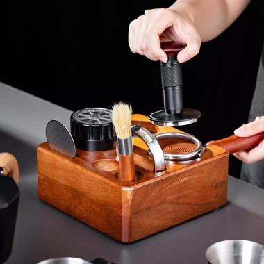 Trạm Tamping Espresso 58mm Gỗ Điều Chỉnh Portafilter - Chân Đế Đa Năng cho Nhà Hàng, Quán Cà Phê - Giá ưu đãi 171.785₫