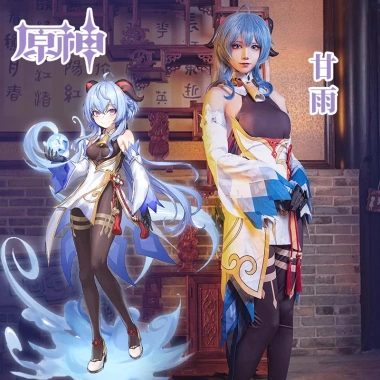 Trang phục Cosplay Ganyu Genshin Impact - Giá chỉ 350k, kèm ảnh thật, chất liệu nhẹ, chi tiết chuẩn