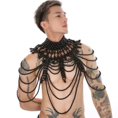 Trang phục cosplay hoàng cung đính ngọc trai xuyên thấu nam nữ - Giá ưu đãi 583,200₫