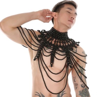 Trang phục cosplay hoàng cung đính ngọc trai xuyên thấu nam nữ - Giá ưu đãi 583,200₫