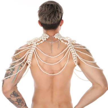Trang phục cosplay hoàng cung đính ngọc trai xuyên thấu nam nữ - Giá ưu đãi 583,200₫