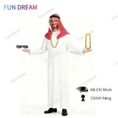 Trang phục cosplay Hoàng tử Ả Rập cho tiệc và biểu diễn, giảm 23% chỉ 57.694₫