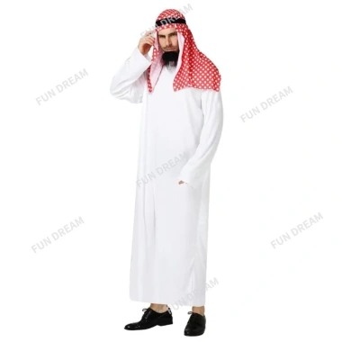 Trang phục cosplay Hoàng tử Ả Rập cho tiệc và biểu diễn, giảm 23% chỉ 57.694₫ 6 Trang phục cosplay Hoàng tử Ả Rập cho tiệc và biểu diễn, giảm 23% chỉ 57.694₫ 6