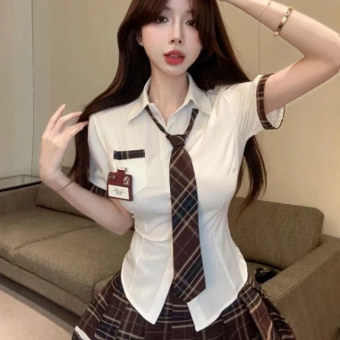 Trang phục cosplay học sinh DN103 Bộ đồ ngủ dễ thương, quyến rũ, gợi cảm, giá ưu đãi 140k 3