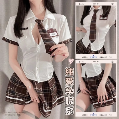 Trang phục cosplay học sinh DN103 Bộ đồ ngủ dễ thương, quyến rũ, gợi cảm, giá ưu đãi 140k 7