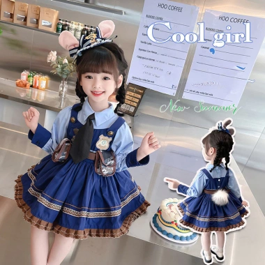 Trang phục cosplay Judy Hopps thỏ - Váy công chúa Lolita một mảnh cho bé gái, trọng sinh nhật 3