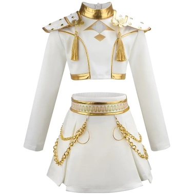 Trang phục cosplay Kpop Thợ săn quỷ trẻ sơ sinh - Cô gái trẻ em Halloween, giảm giá chỉ 304.533 VND 2