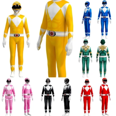 Trang phục cosplay Power Rangers cho trẻ em và người lớn - Đầm dự tiệc phong cách, giá ưu đãi 190.814₫